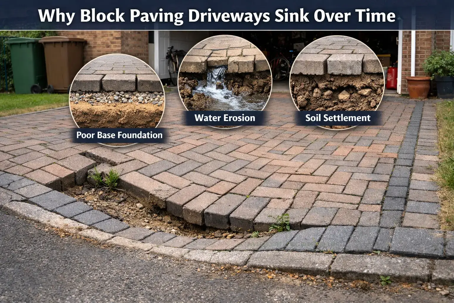 🧱 Why Block Paving Driveways Sink Over Time