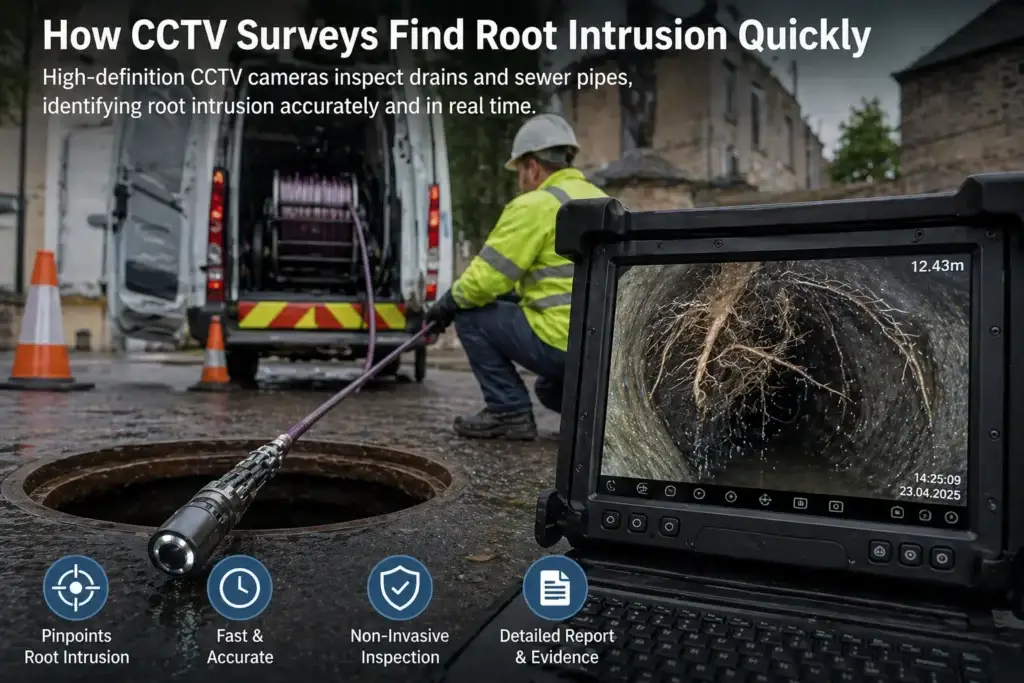 How CCTV Surveys Find Root Intrusion Quickly