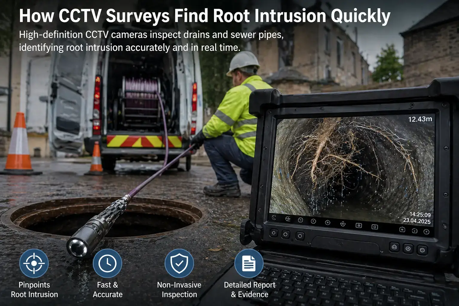 How CCTV Surveys Find Root Intrusion Quickly