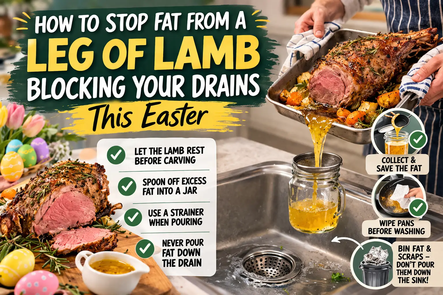 Leg of Lamb Blocking Your Drains This Easter