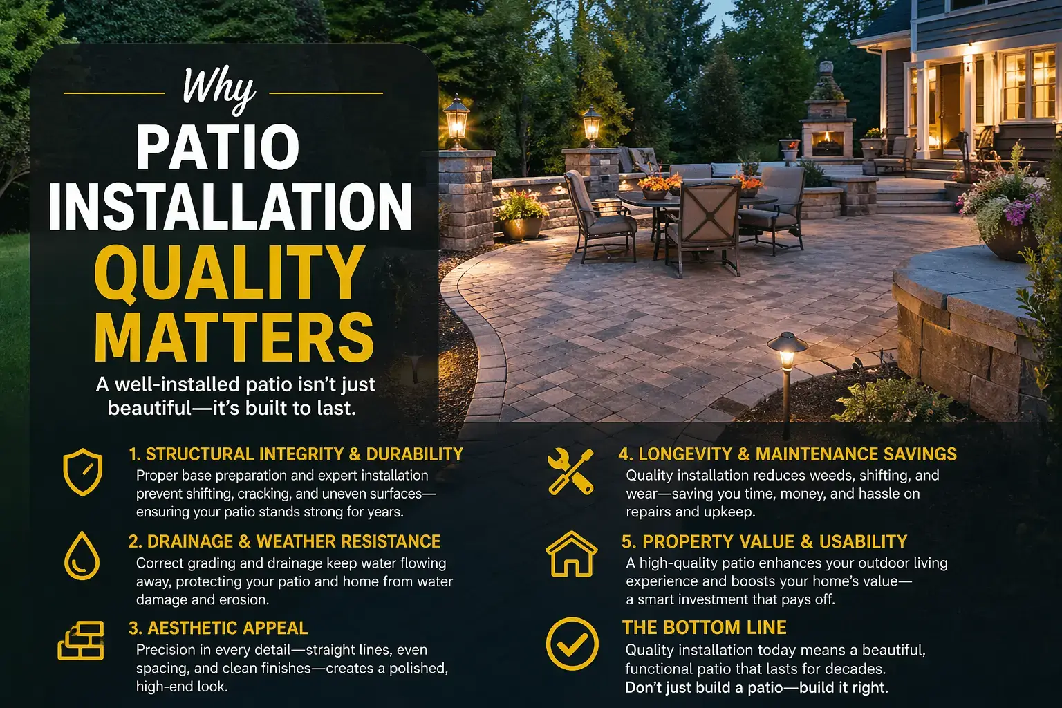 Why Patio Installation Quality Matters