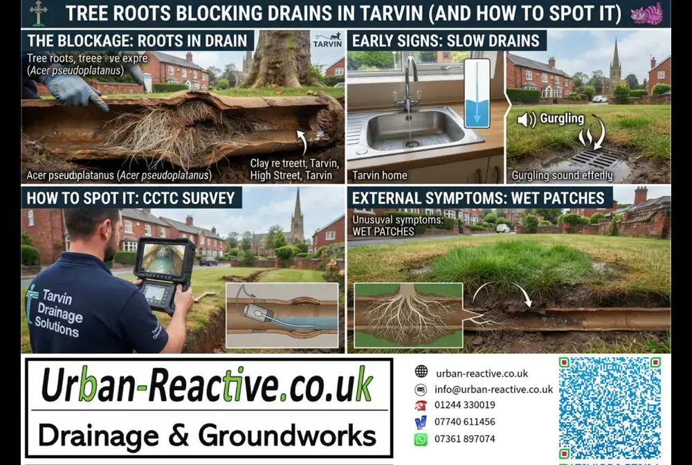 Tree-Roots-Blocking-Drains-in-Tarvin-And-How-to-Spot-It